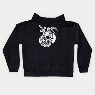 skeletor skull  & snake Kids Hoodie